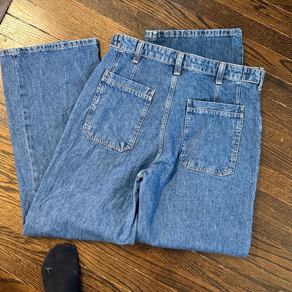 We The Free High-Rise Wide Leg Jeans in Medium Blue Denim - Picture 4 of 4